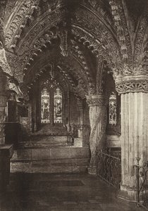 Lady Şapeli, Rosslyn Şapeli, Midlothian (s/b fotoğraf) by English Photographer