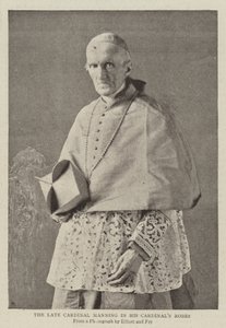 Kardinal Cübbelerinde Geç Kardinal Manning by English Photographer