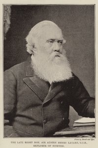 Geç Sağ Sayın Sir Austen Henry Layard, GCB, Nineveh Kaşifi by English Photographer