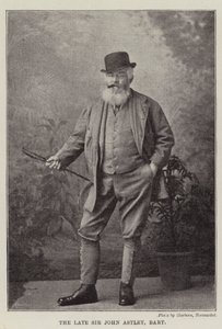 Geç Sir John Astley, Baronet by English Photographer