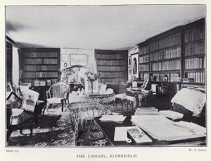 The Library, Elderfield (s/b fotoğraf) by English Photographer
