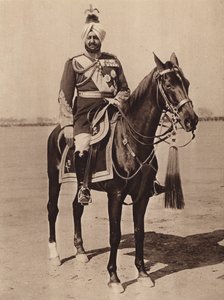 Patiala Maharajası (siyah-beyaz fotoğraf) by English Photographer