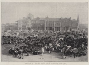The Making of a City, the Morning Market, Johannesburg, Güney Afrika