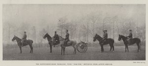 Pom-Pom ile Montgomeryshire Yeomanry, Aktif Hizmetten döndü by English Photographer
