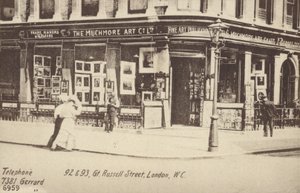 The Muchmore Art Co Ltd, 92 ve 93, Great Russell Street, Londra, WC by English Photographer
