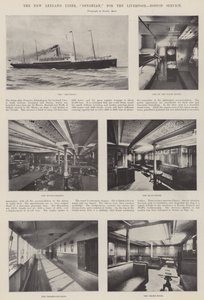 New Leyland Liner, Devonian, Liverpool, Boston Service için by English Photographer