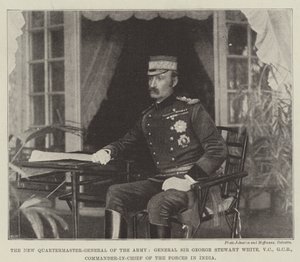 Ordunun Yeni Genel Komutanı General Sir George Stewart White, VC, GCB, Hindistan