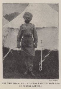 Tek Hintli VC, Risaldar Ram Elxander Rao, 1. Bombay Lancers by English Photographer
