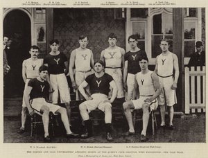 Queens Club Grounds, West Kensington, Yale Takımında Oxford ve Yale Üniversiteleri Atletik Sporlar by English Photographer