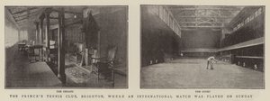 Pazar günü uluslararası bir maçın oynandığı Princes Tennis Club, Brighton by English Photographer