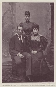 Galler Prensesi, Danimarka Prensi Charles ve Galler Prensesi Maud ile by English Photographer