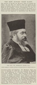 Muhterem Dr Hermann Adler, MA, Büyük Britanya Birleşik Yahudi Cemaatleri Hahambaşısı by English Photographer