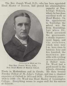 Muhterem Joseph Wood, DD, Harrow Okulu