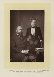 Doğru Hz. Sir Charles ve Leydi Dilke by English Photographer