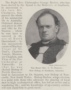 Sağ Muhterem CG Barlow, Goulburn, Avustralya