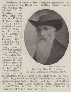Sağ Muhterem WG Cowie, Auckland Piskoposluğu