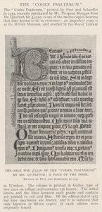 Kitabın Bir Sayfası olan Bay Quaritch tarafından Codex Psalterum