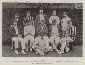 Surrey Eleven, Cricket County Şampiyonasının Kazananları, 1894 by English Photographer