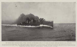 Torpido-Boat Destroyeri HMS Viper, Saatte 35.5 knot veya yaklaşık Kırk Bir Statü Mili Rekor Hızda koşuyor by English Photographer