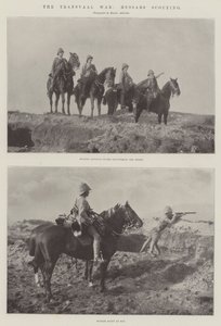 Transvaal Savaşı, Hussars keşif by English Photographer