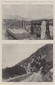 Transvaal Savaşı, Delagoa Körfezi Demiryolu boyunca Boer İnziva Yeri Sahneleri by English Photographer