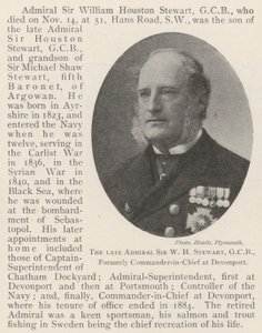 Merhum Amiral Sir WH Stewart, GCB, eski Devonport Başkomutanı by English Photographer