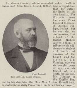 Merhum Dr James Cuming by English Photographer
