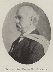 Merhum Dr Walter Hay Sangster by English Photographer