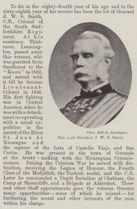 Rahmetli General JW S Smith by English Photographer