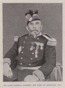 Merhum General Lambert, Bazeilles Kahramanı, 1870 by English Photographer