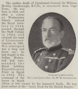 Merhum Korgeneral Sir WH Goodenough by English Photographer