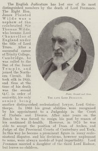 Merhum Lord Penzance by English Photographer