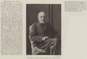 Rusya Dışişleri Bakanı Merhum M de Giers by English Photographer