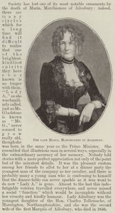 Merhum Maria, Ailesbury Markizi by English Photographer