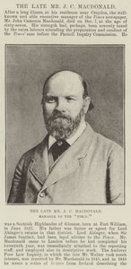 Rahmetli Bay JC Macdonald, Times Müdürü by English Photographer