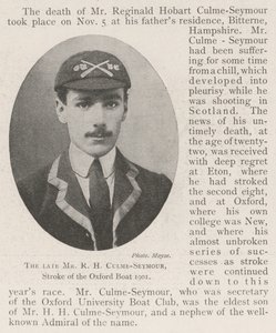 Merhum Bay RH Culme-Seymour, Oxford Teknesinin İnme 1901 by English Photographer