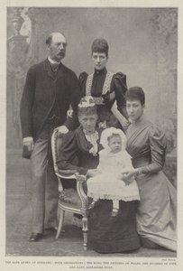 Danimarka Kraliçesi, Dört Kuşak, Kral, Galler Prensesi, Fife Düşesi ve Leydi Alexandra Duff by English Photographer