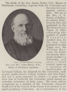 Rahmetli Muhterem James Porter, DD, Peterhouse, Cambridge Ustası by English Photographer