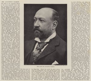 Merhum Sir Augustus Harris by English Photographer