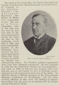 Merhum Sir Charles Hall by English Photographer