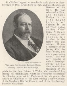 Merhum Sir Charles Legard, Baronet, eskiden Scarborough Üyesi by English Photographer