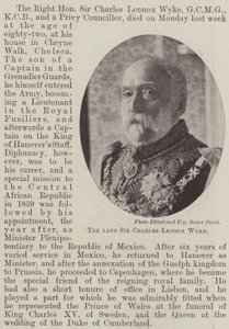 Merhum Sir Charles Lennox Wyke by English Photographer