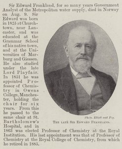 Merhum Sir Edward Frankland by English Photographer