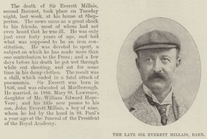 Merhum Sir Everett Millais, Baronet by English Photographer