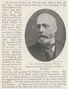 Geç Sir Francis de Winton, eskiden Galler Prensi Hanehalkı Kontrolörü by English Photographer