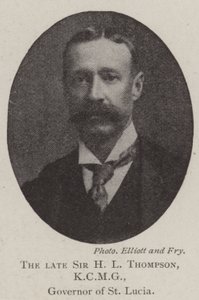 Merhum Sir HL Thompson, KCMG, St Lucia Valisi by English Photographer