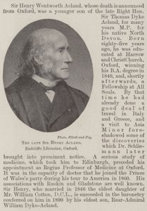 Merhum Sir Henry Acland, Radcliffe Kütüphaneci, Oxford by English Photographer