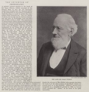 Merhum Sir Isaac Pitman by English Photographer
