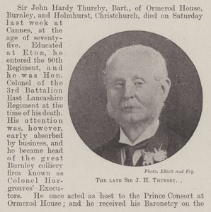 Merhum Sir JH Thursby by English Photographer