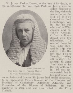 Merhum Sir J Parker Deane, Canterbury Eski Genel Vekili by English Photographer